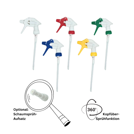 Bild von Sprühkopf – 28/400 für 600 ml Leerflaschen - optional: Schaumsprühkopf Aufsatz